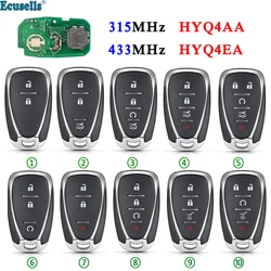 Ecusells 315/433MHz HYQ4AA HYQ4EA Remote Key for Chevrolet Camaro Volt Blazer Traverse Cruze Malibu Sonic Equinox Trax Spark