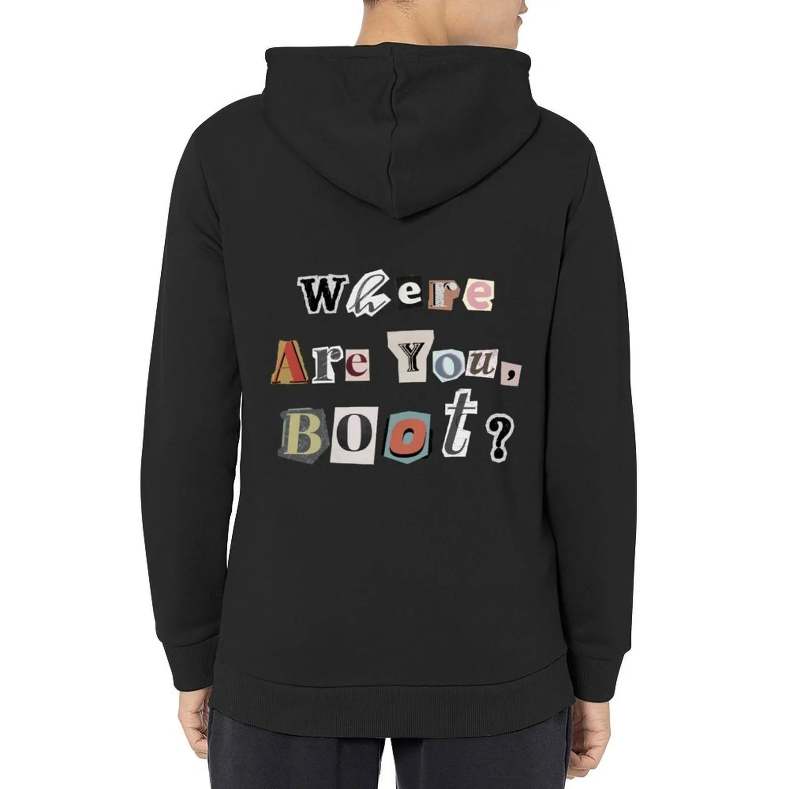 

Where are you, Boot Text graphic The Rookie Hoodie korean clothes men's clothing men's coat anime hoodie