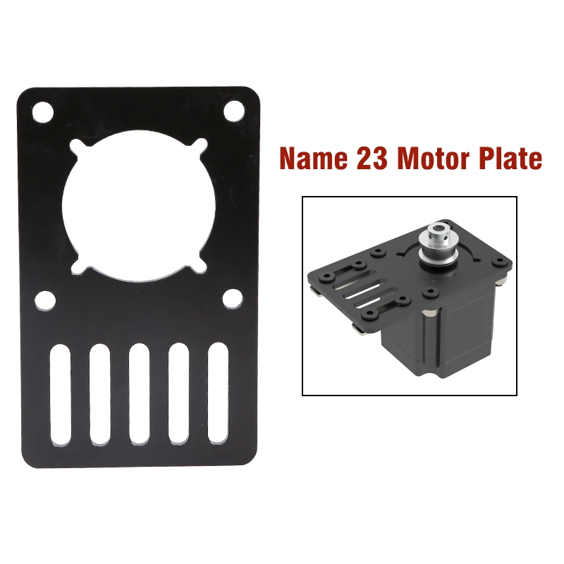 V-Openbuildd Motor Mount Plate - NEMA 17 23 Stepper Motor Mounting Fixed Plate Ilder Pulley Aluminum Bracket 3D Printer Parts