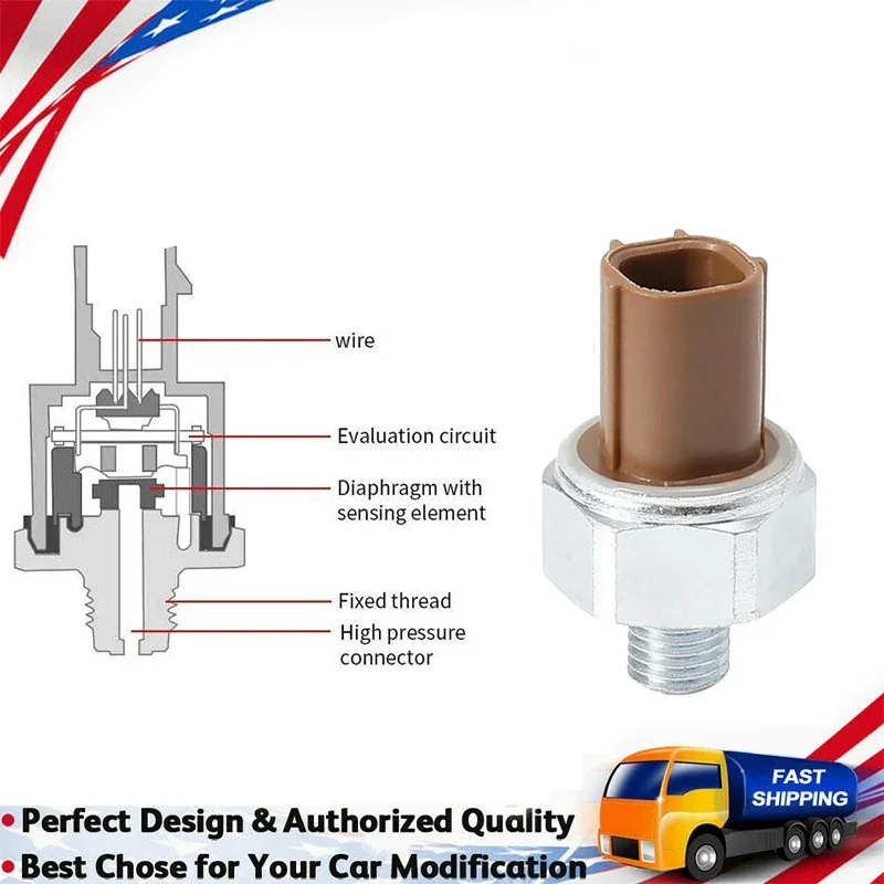 Oil Pressure Switch for Honda Accord Crosstour Odyssey Pilot & Acura MDX RDX - Replaces 37240R70A02 37240R70A03 37240R70A04