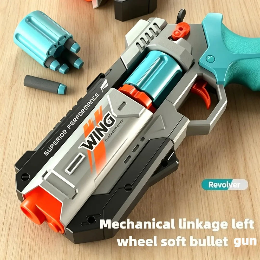

Novel Transform Pistol Toy Safe Foam Bullet Material Interactive Shooting Play Toy For Children Daily Leisure Game