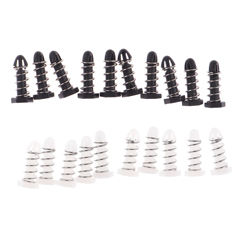 New 10pcs 14mm Plastic Nail Cooling Fan Spring Nails Heat Sink Clips