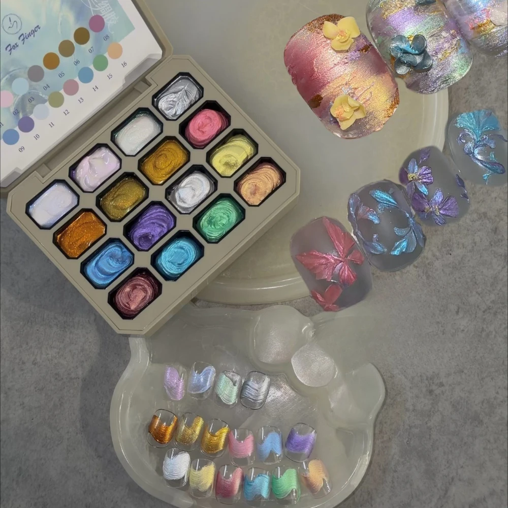 3D Effect Modeling Stain Texture Gel DIY Flowers Painting Micro Carved Nail Gel For Manicure Decoration Nail Drawing Materials