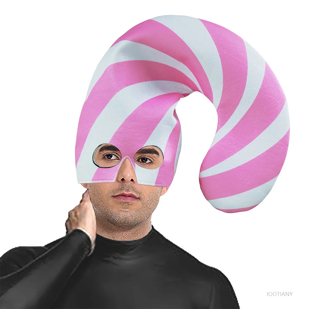 Colorful Role Play Candy Cane Headdress Adult Red Striped Accessories Christmas Costume Holiday Hat Props Christmas Party Hat