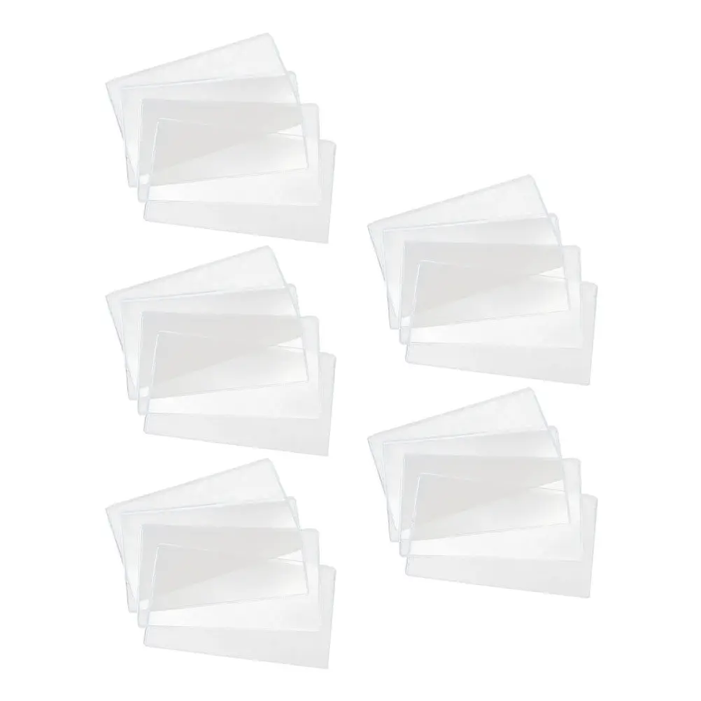 20Pcs Paper Money Protective Bag Stamp Collector Hard Plastic Cover Clear Waterproof Storage Pouch for Currency and