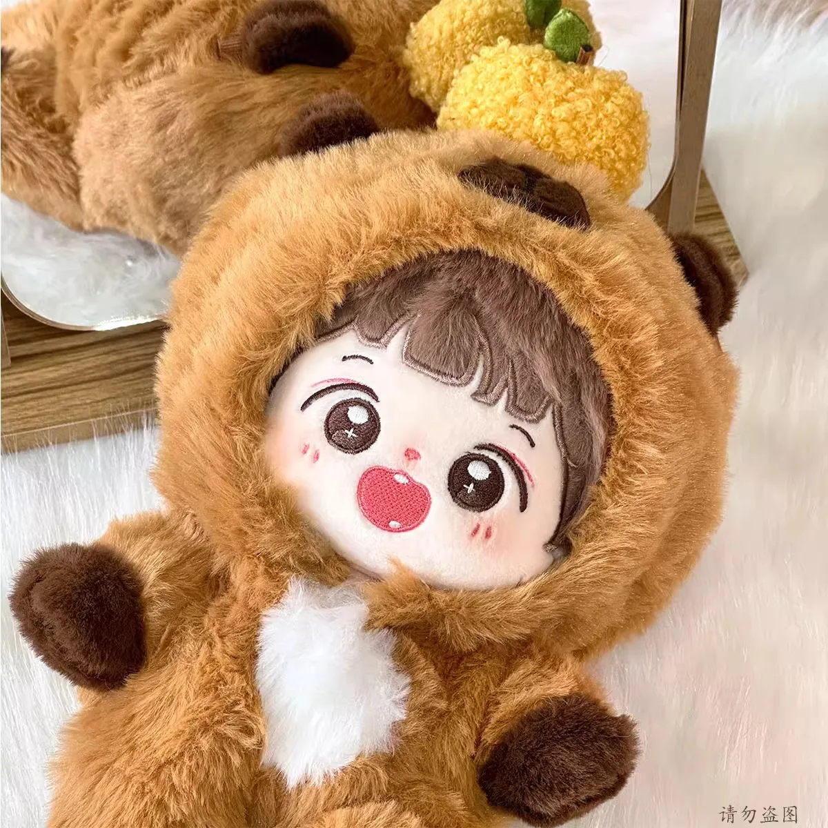 20CM 면 인형 의상 카피바라 변신 게임 옷 예쁜 귀여운 오버올 슈트 사랑스러운 드레스업 DIY 인형 의상 장난감