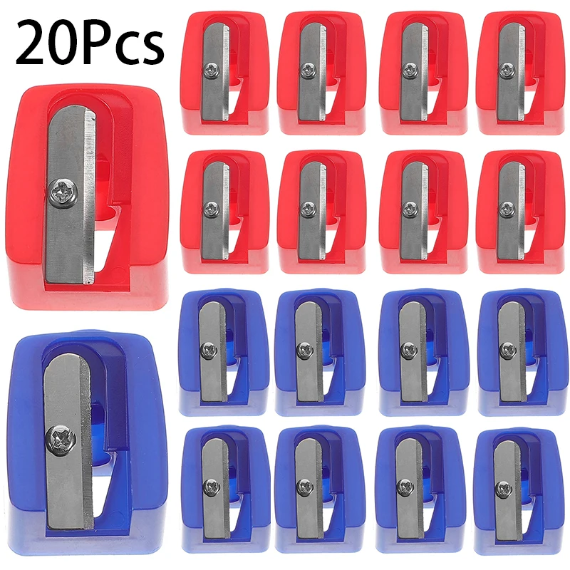 20Pcs Single Hole Pencil Sharpener for Pencil Eyebrow Pencil Eyeliner Dual Purpose Pencil Sharpener