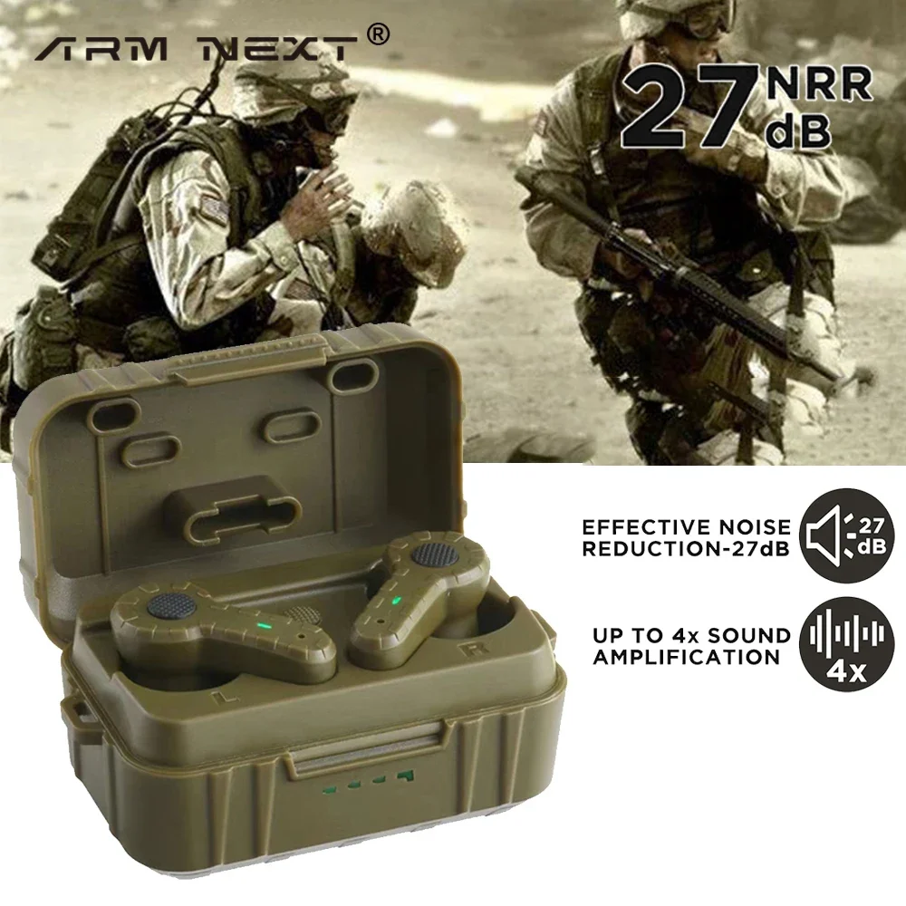 

Promotion NRR27dB Earplugs Electronic Hearing Protection Shooting Earmuff Ear Protect Noise Reduction Active Hunting Headphone