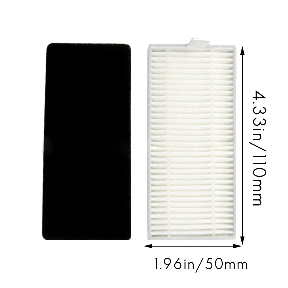 A44I-Side Brush + Filter + Mop For Neatsvor X500/X600 Tesvor T8 M1 S6 Robot Vacuum Cleaner Accessory Replacement Kit