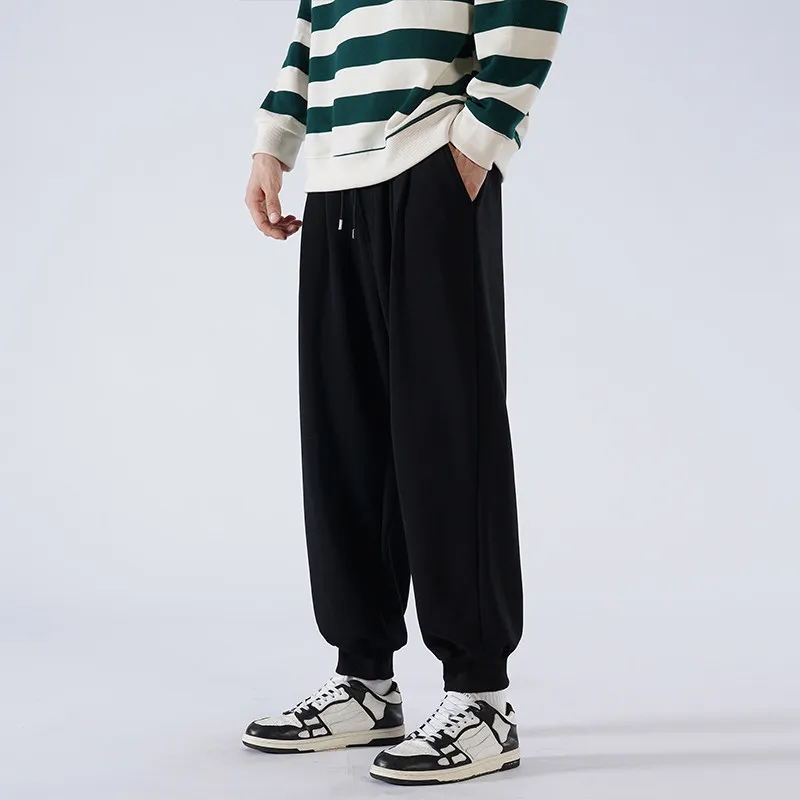2026 New Mens Jogging Pants Sports Pants Fitness Running Trousers Solid Color Sweatpants Easy to Match Home Pants