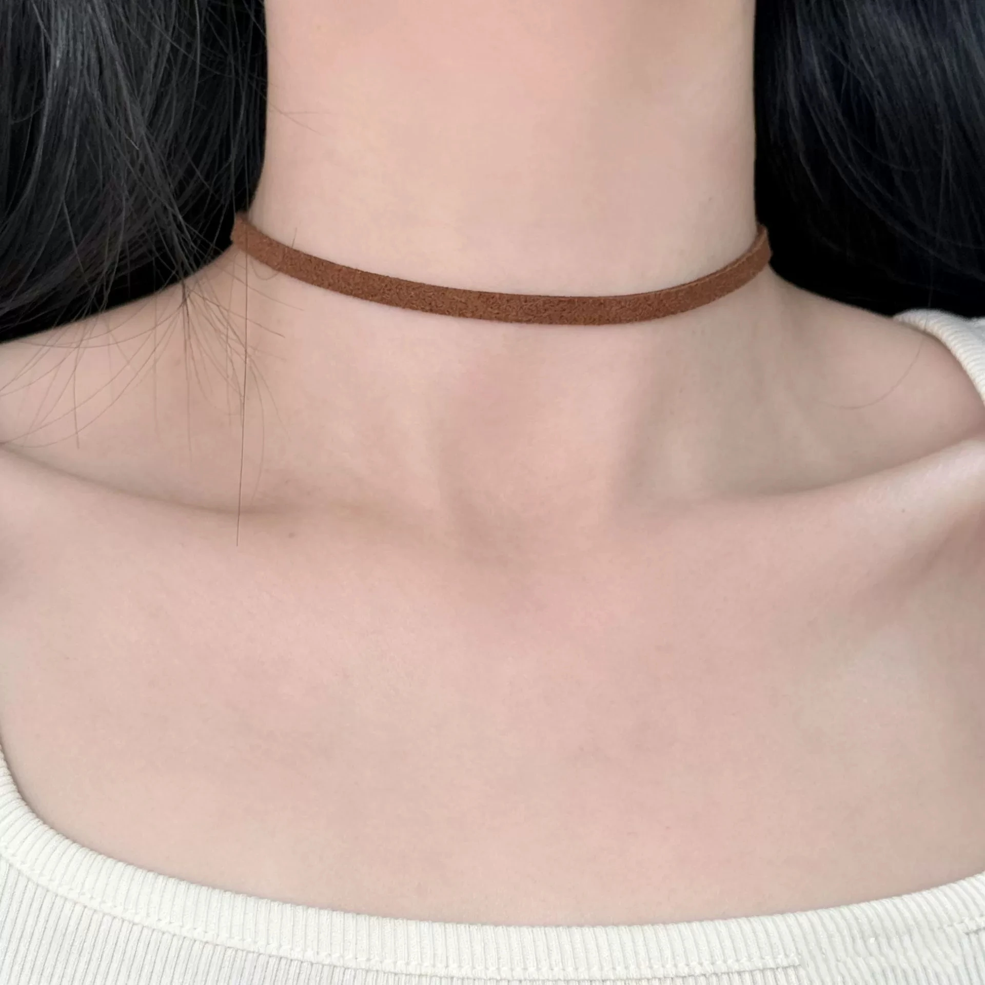 Einfache Leder Halsband Halskette Für Mädchen Frauen Party Halsketten Mode-Trend Schmuck Auf Den Hals Zubehör Geschenk Großhandel – Detail 5