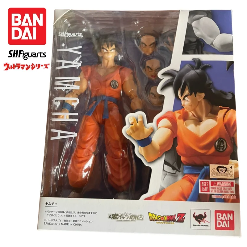 

В наличии Bandai S H Figuarts, оригинальная кукла Dragon Ball Yamcha, новая фигурка в штучной упаковке, модель персонажей аниме, гараж