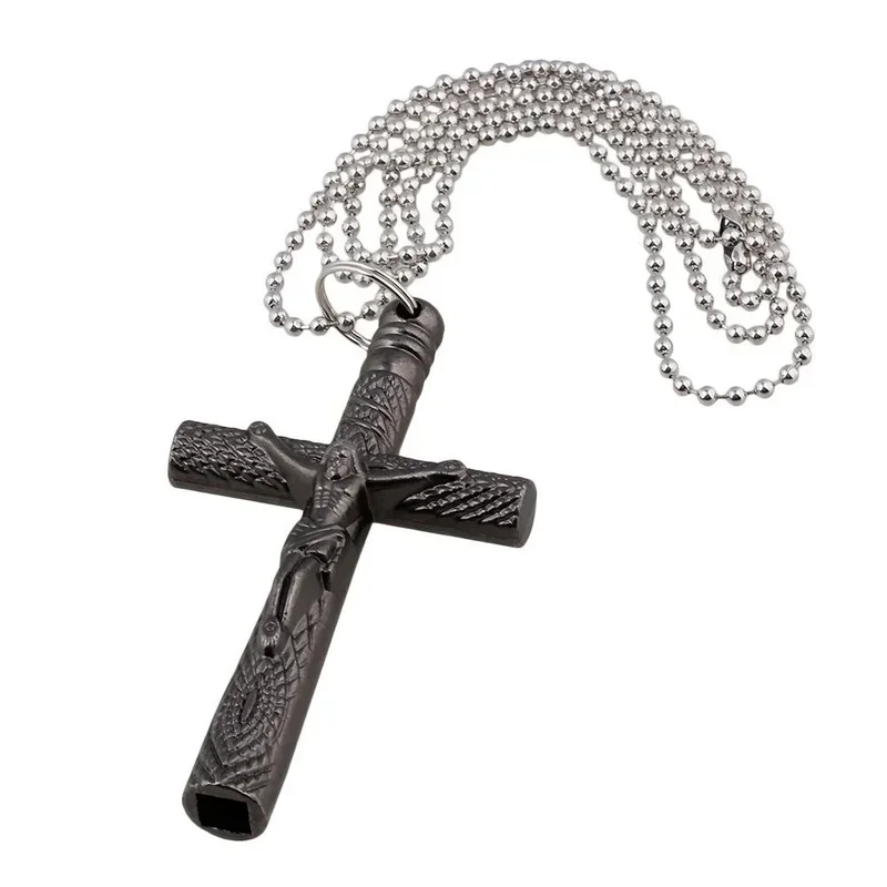 

Jesus Cross 6mm Drum Key Wrench Drum Key Chain Silver Necklace Cross Drum Head Tuning Key