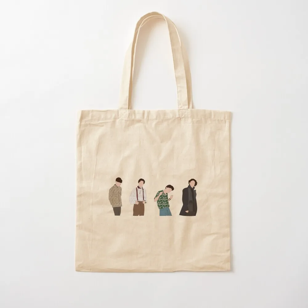 

Timothée Chalamet movie characters Tote Bag tote bag university Women bags Canvas Tote Bag