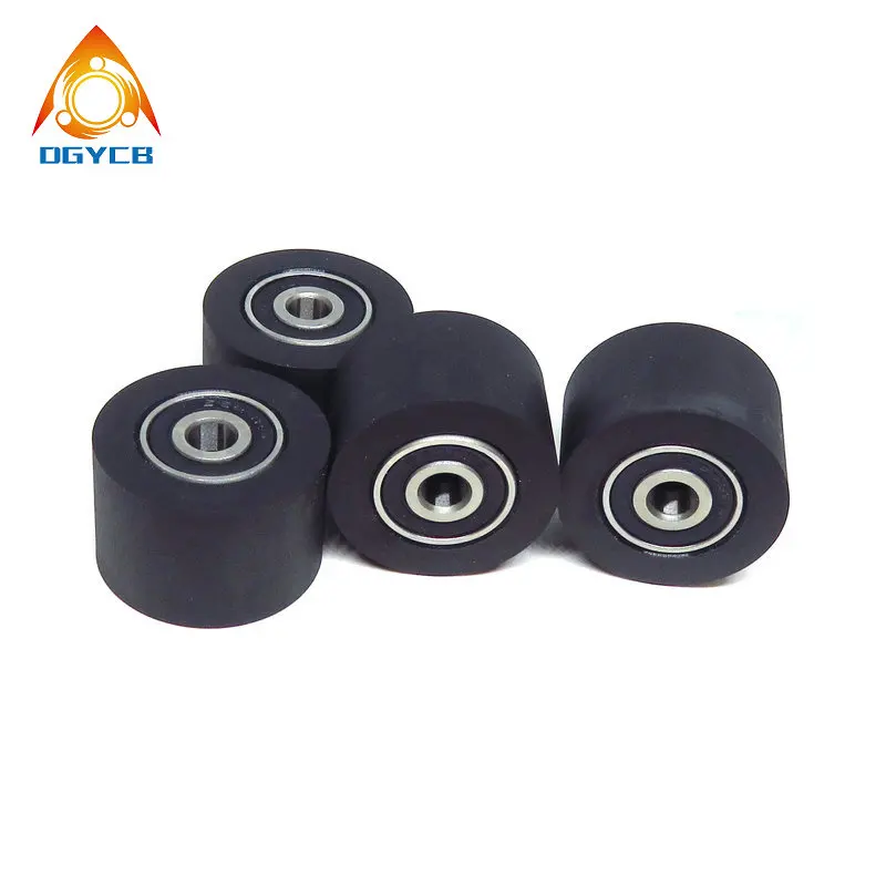 

1Pcs 6x35x20 Roller Moving Pulley Bearing PUT62635-20 Wrapped Rubber Silent Transport PU Soft Rubber Flat Guide Wheel 6*35*20 ﻿