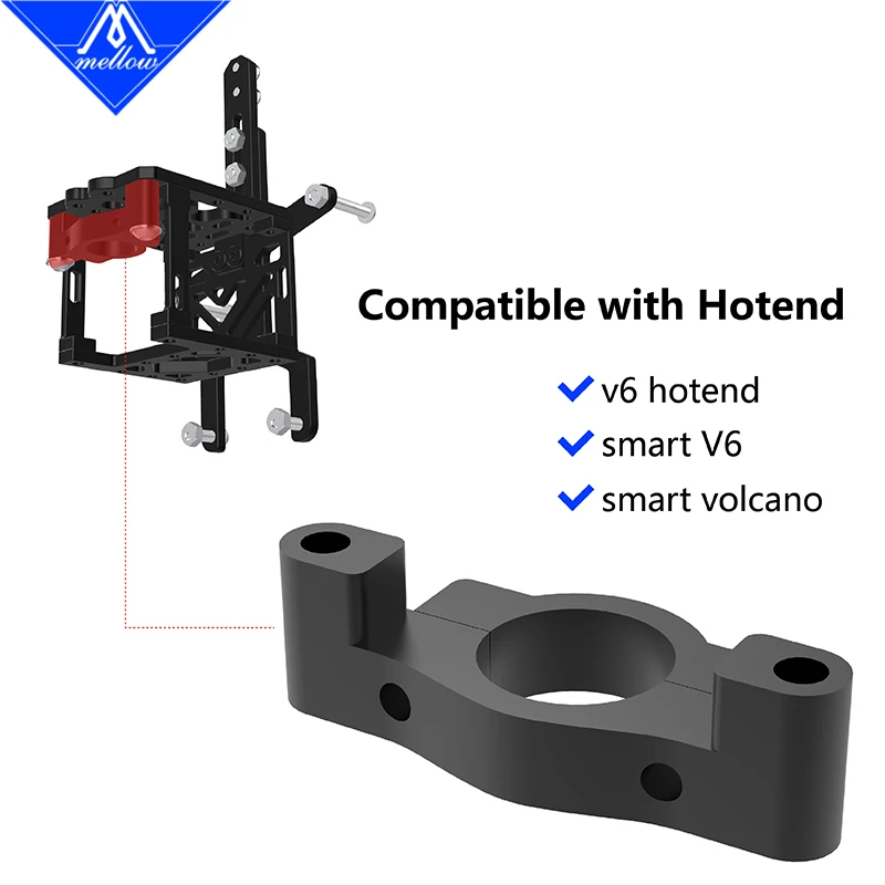 Mellow VzBoT Printhead Bracket Parts For Goliath Crazy Dragon Hotend VZ Extruder Sherpa Mini Micro 235/330 DIY 3D Printer