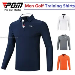 2021 Golf Shirts Men Long Sleeve Polo Shirts Autumn Warm Golf Apparel Outdoor Turn Down Collar Tops Sport Fitness Tennis Jerseys