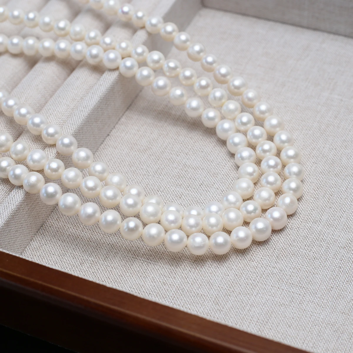 

AAAA 8-9mm High-Quality Natural Freshwater Pearls Near-Round Semi-Finished Beads for Jewelry Making DIY Necklace Accessories