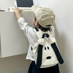 Backpack Cartoon Cute Dog Boys and Girls Small Book Bag Fashion Baby Contrast Canvas Travel Bag