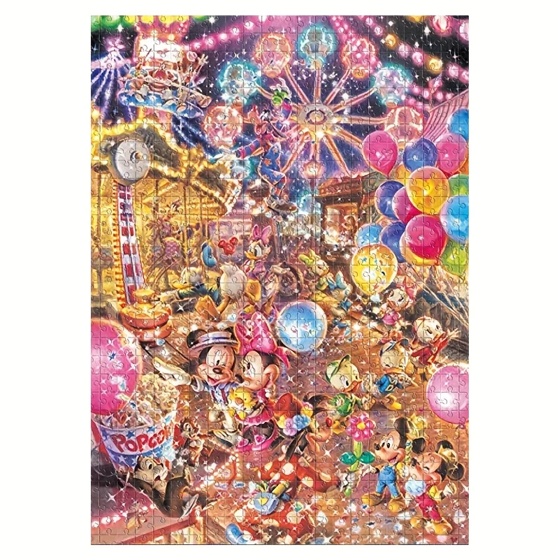 

[1000pcs Cartoon Animal Puzzle] 1000pcs Puzzle Featuring Cartoon Animals Like Mickey Mouse, Donald Duck, Goofy, And Pluto. Thi