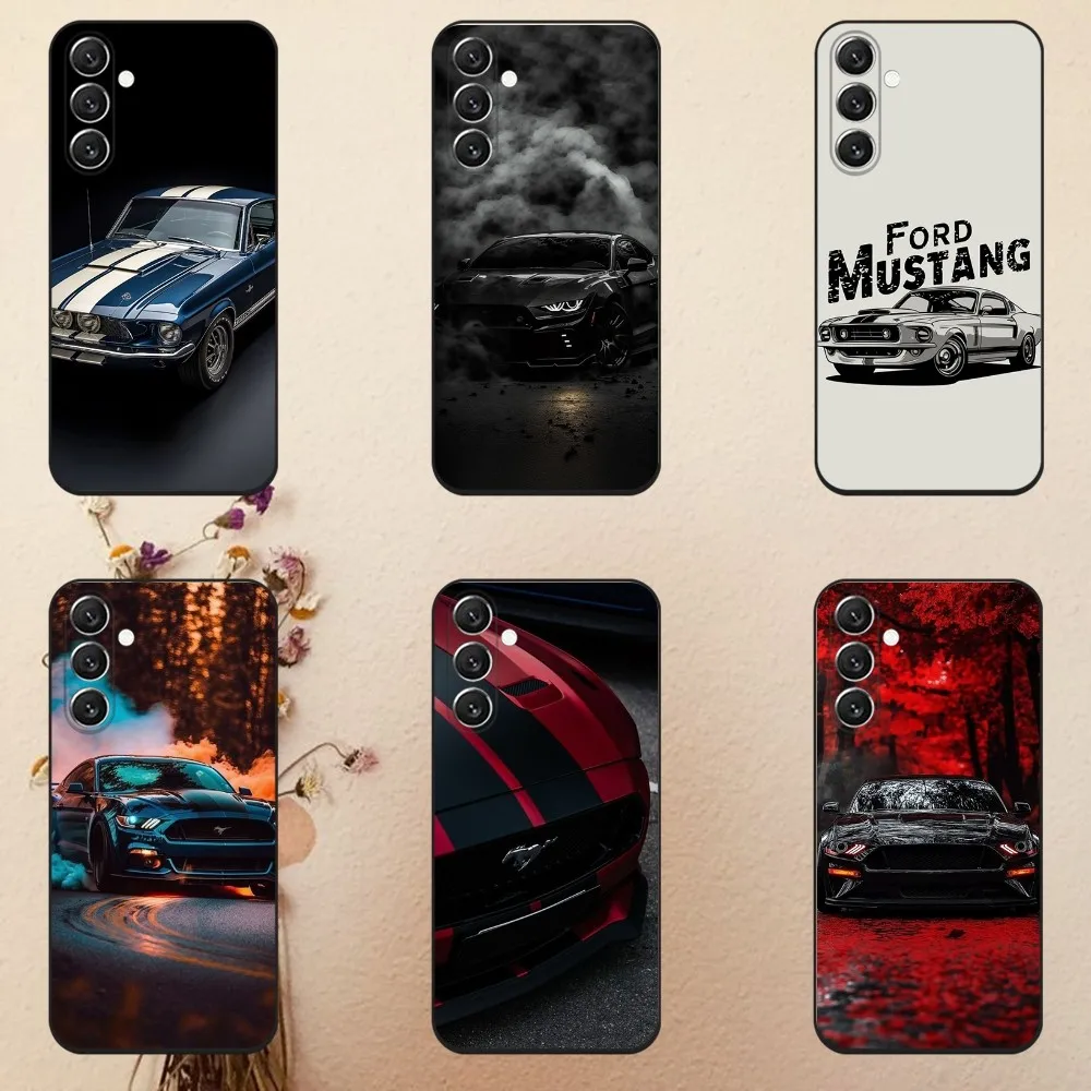 

F-Fords Car M-Mustang Phone Case For Samsung Galaxy A13,A21s,A22,A31,A32,A52,A53,A71,A80,A91 Soft Black Cover