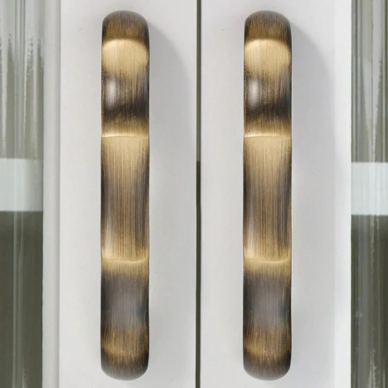 Retro Antik-Bronze Messing Schrankgriffe für Garderobe, Schuhschränke, Schubladen und Küchenzubehör – Detail 6
