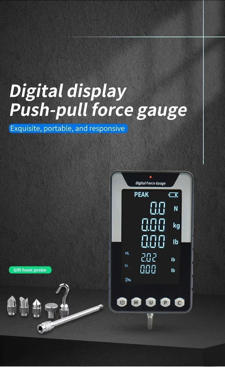 2026 Premium f  Precision Large-Screen Digital Push Pull Gauge - Computer-Linked for Accurate Data Capture & Analysis Mult