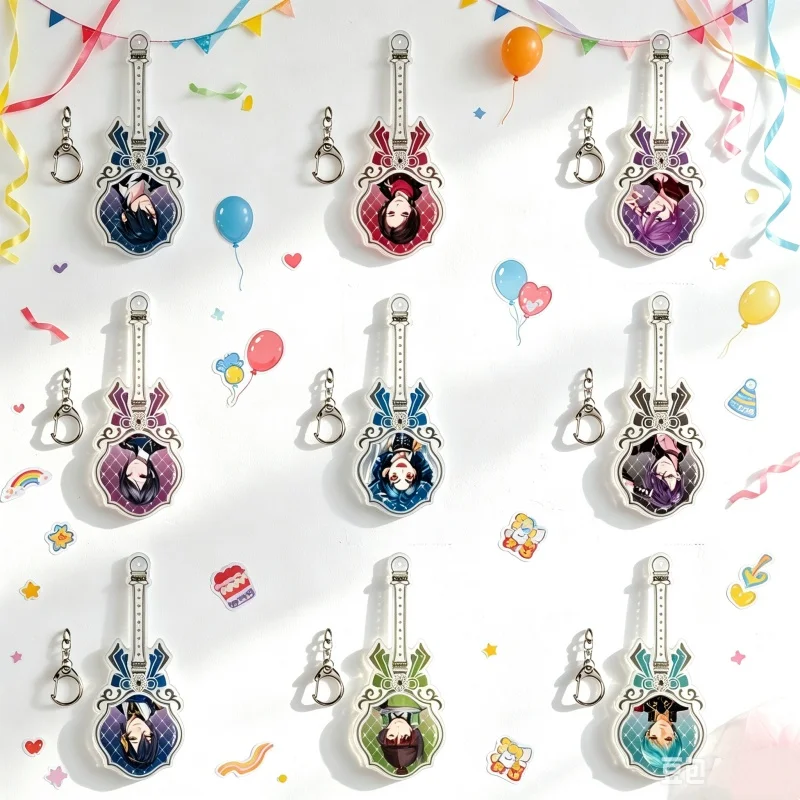 Anime Game Touken Ranbu ONLINE Acrylic Pendant Keychain Cosplay Hachisuka Kotetsu Bag Decorations Halloween Series Fan Gift 6cm