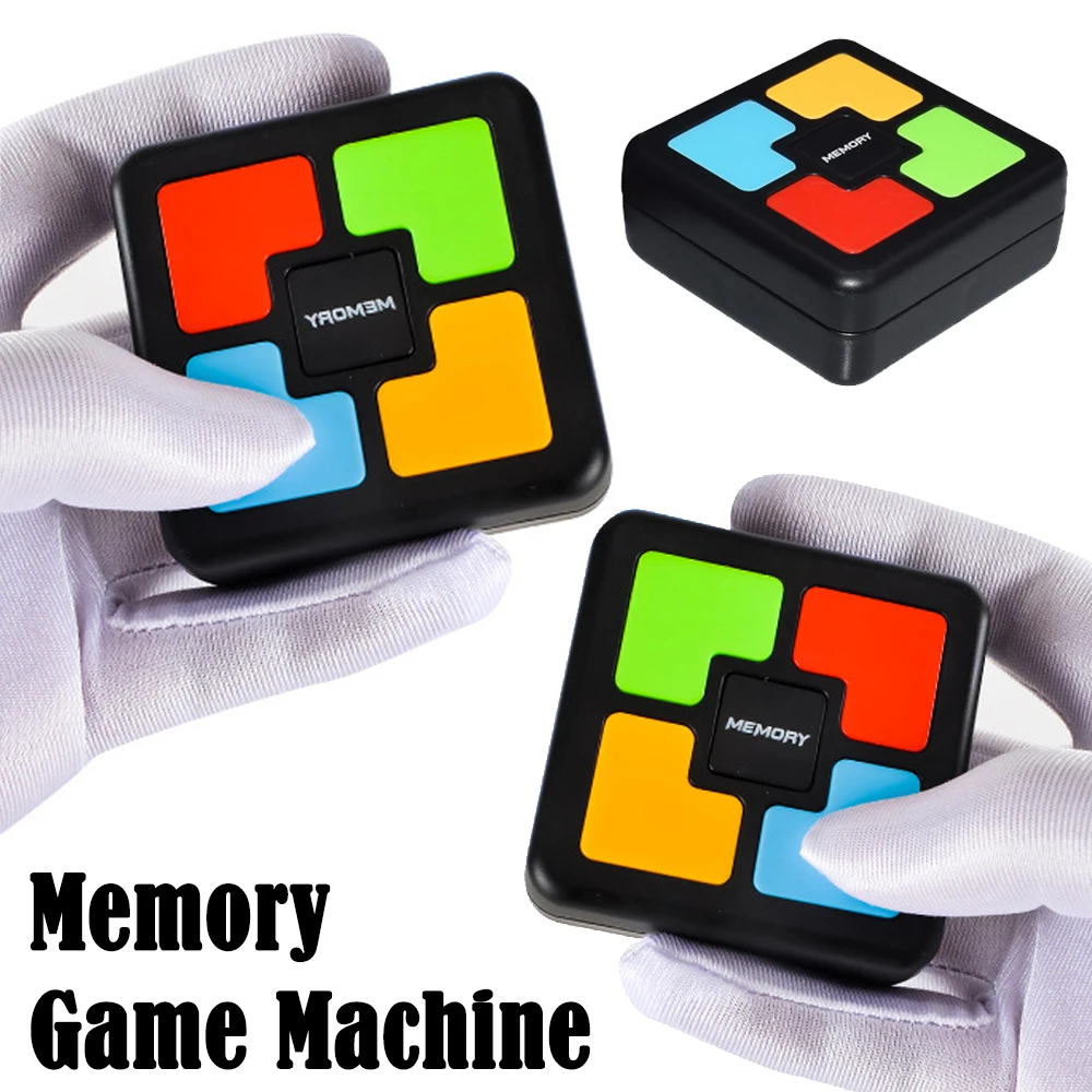 

Children's Memory Game Machine Kids Montessori Educational Memory Game LED Light Sound Effect Puzzle Toys Pocket Gaming Machine
