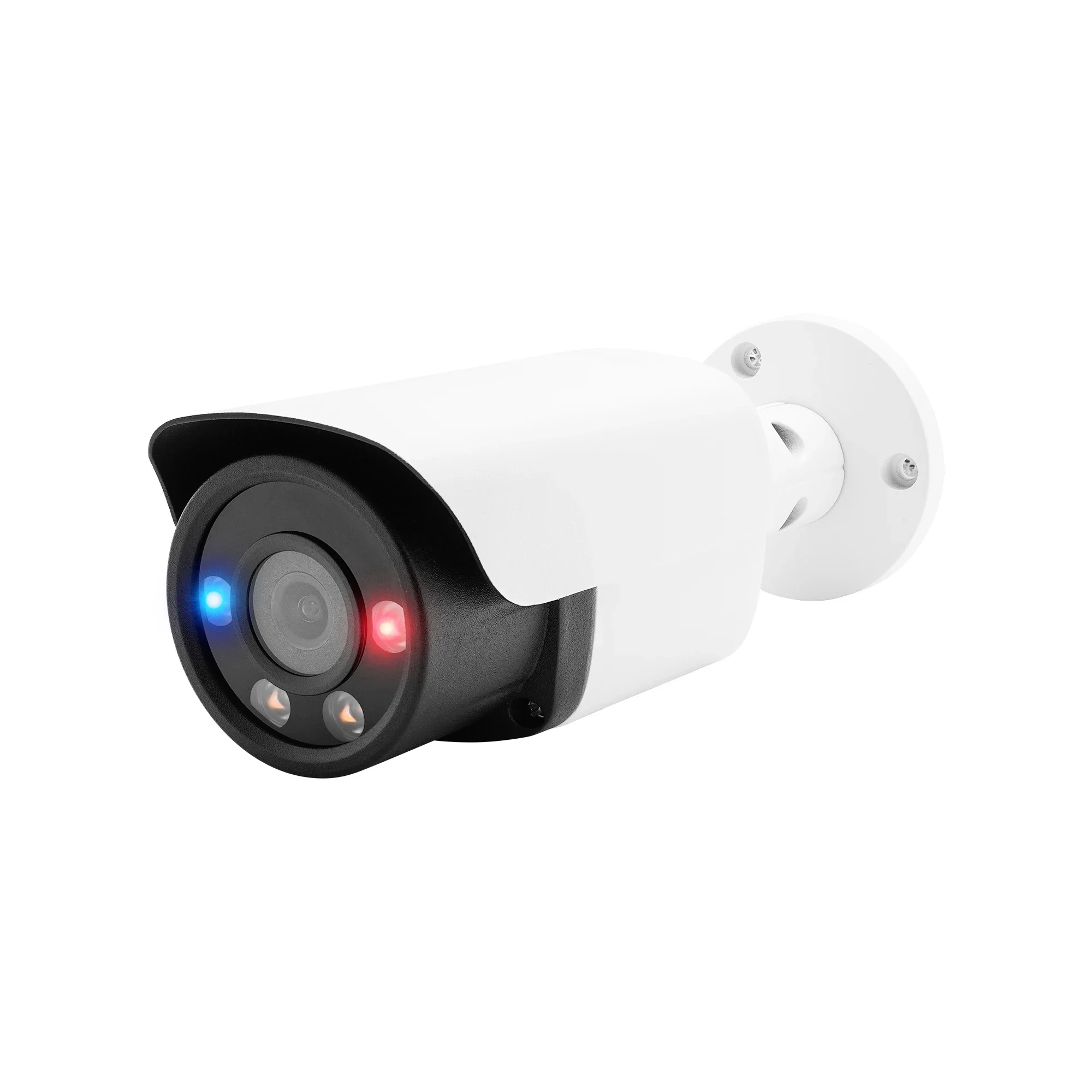 2026 6MP VCA AI Face Detection  Color PoE Bullet Colorful IP Camera IP67 SD Slot  Red&Blue Dual Light Two Way Audio