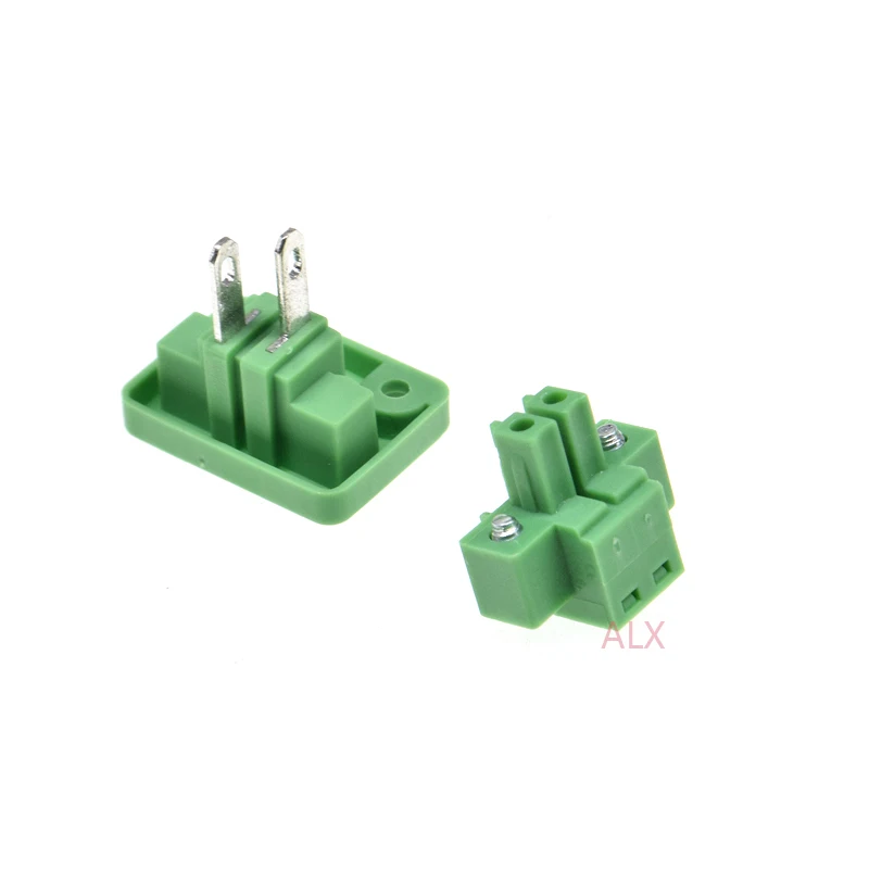 3SETS 15CDGV 2/3/4/5/6/8 pin 3.81MM pitch pluggable screw terminal block 3.81 PLUG TYPE pcb connector with Flange PLUG + SOCKET