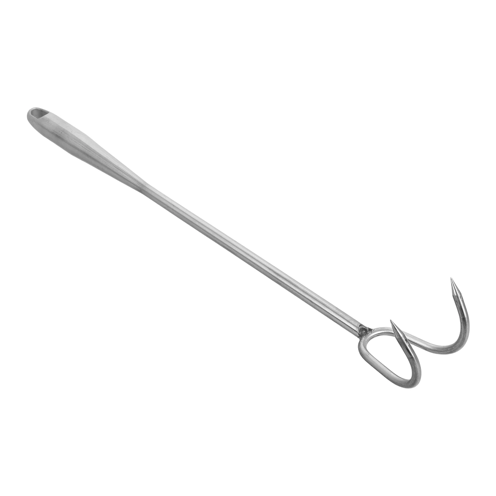 

2pcs Outdoor Cooking Meat Hook Heavy Duty Stainless Steel Thickened Turner Flipping Tool Portable Camp Kitchen Use