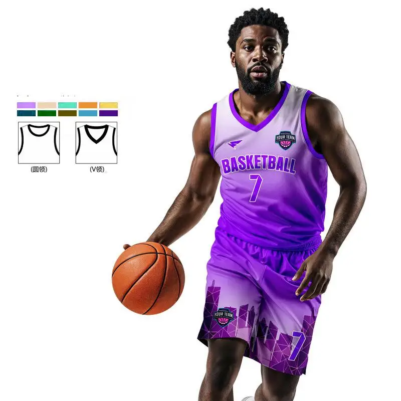 Basketball Uniform Custom Quick-drying Breathable Team Jersey Men's And Women's Student Customized Basketball Jersey Set