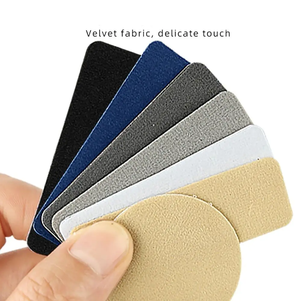 6pcs Replacement Self-Adhesive Shoe Repair Patch Universal Microfiber Leather Heel Hole Pads Durable Shoe Heel Repair