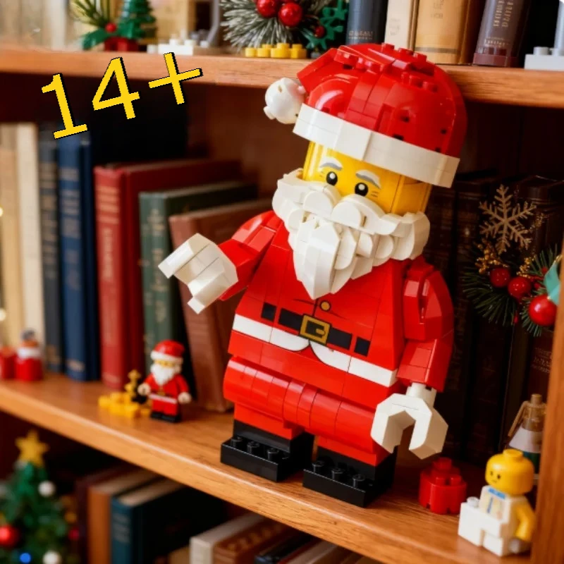 2025-new-santa-claus-funny-man-building-blocks-40820-christmas-birthday-gifts-suitable-for-friends-and-family-761pcs