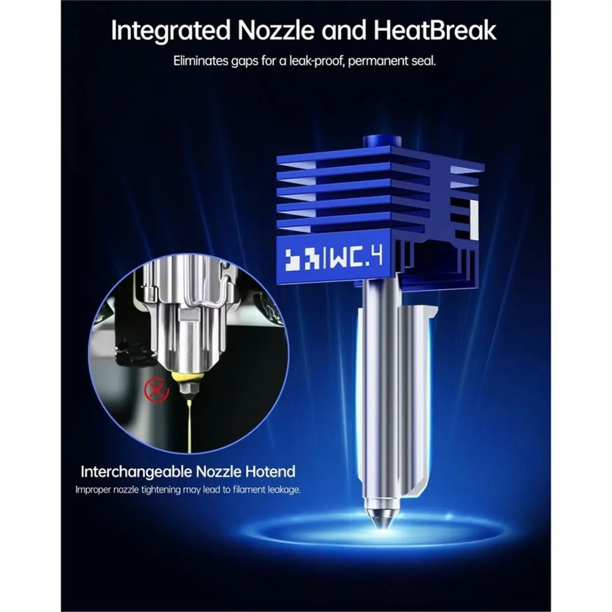 Panda Juicer S-WC Hotend 0.4mm Standard Hotend for H2D/H2S/H2C/A1/A1 /A2L 3D Printer