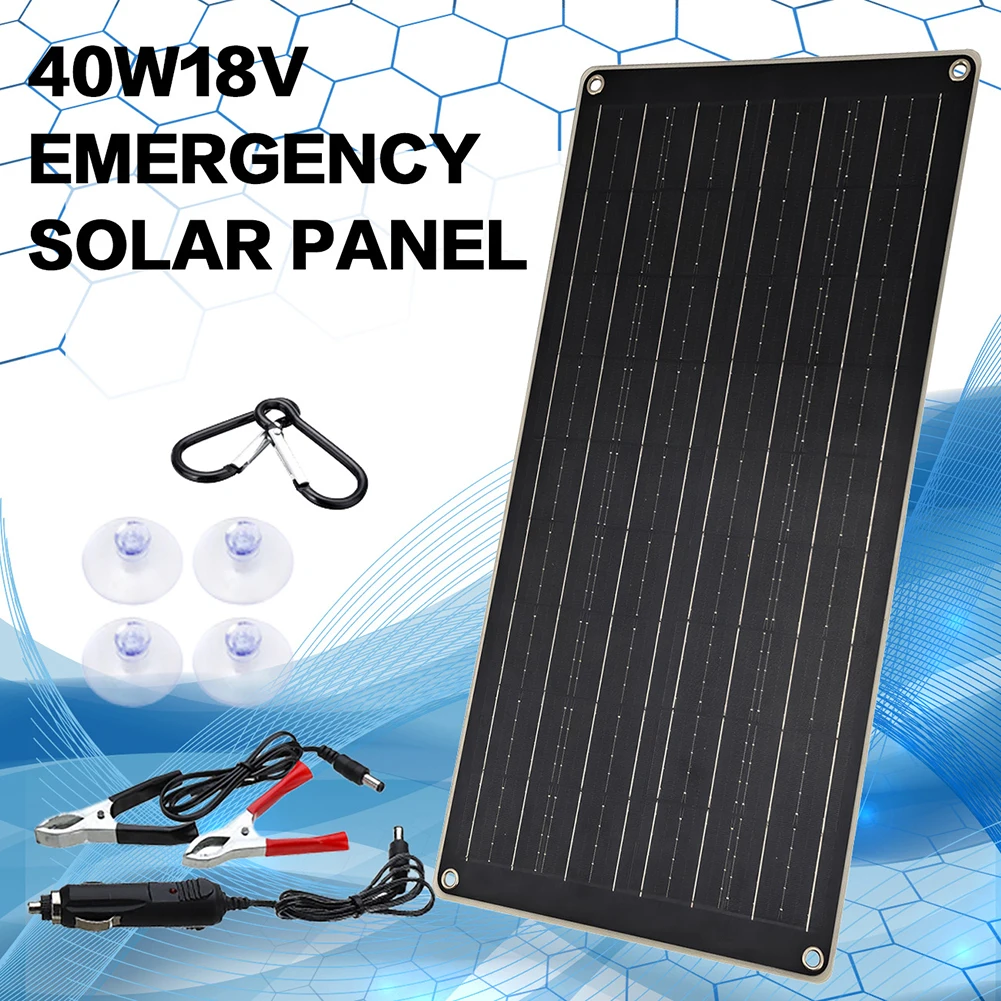 Outdoor Charging Outdoor Charger Car Charging Solar Battery Clamp Charger 540*280*2.5mm Direct Sunlight Efficiency