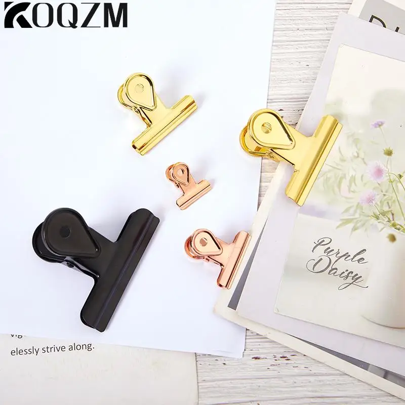Metal Clip Note Paper Stationery Bulldog Spring Clip For Label Bag Office File Binder Student Teacher School Office Supplies