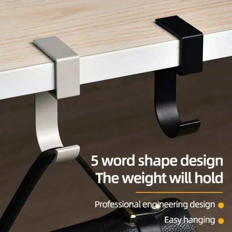 Adjustable Desk Edge Hook Gaming Headset Desk Hanger Backpack Storage Hanging Hook Holder Punch-free Home Office Organizer