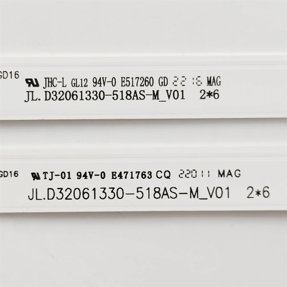 LED Backlight strip 6 lamp for JL.D32061330-518AS-M_V01 2*6 32S8 32E51