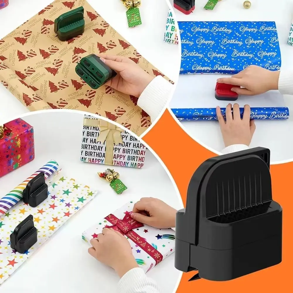 Wrap Cutter Wrapping Paper Cutter Compact Safety Versatile Roll Cutting Tool Stable Non Slip Gift Wrap Cutter