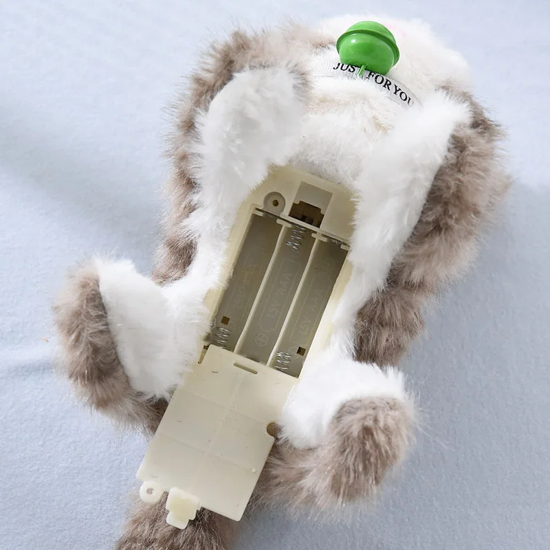 Elektryczne pluszowe zabawki dla dzieci - kotki, które chodzą, uczą się mówić i śpiewać, symulacja kotka na sznurku, elektroniczny zwierzak dla dzieci.