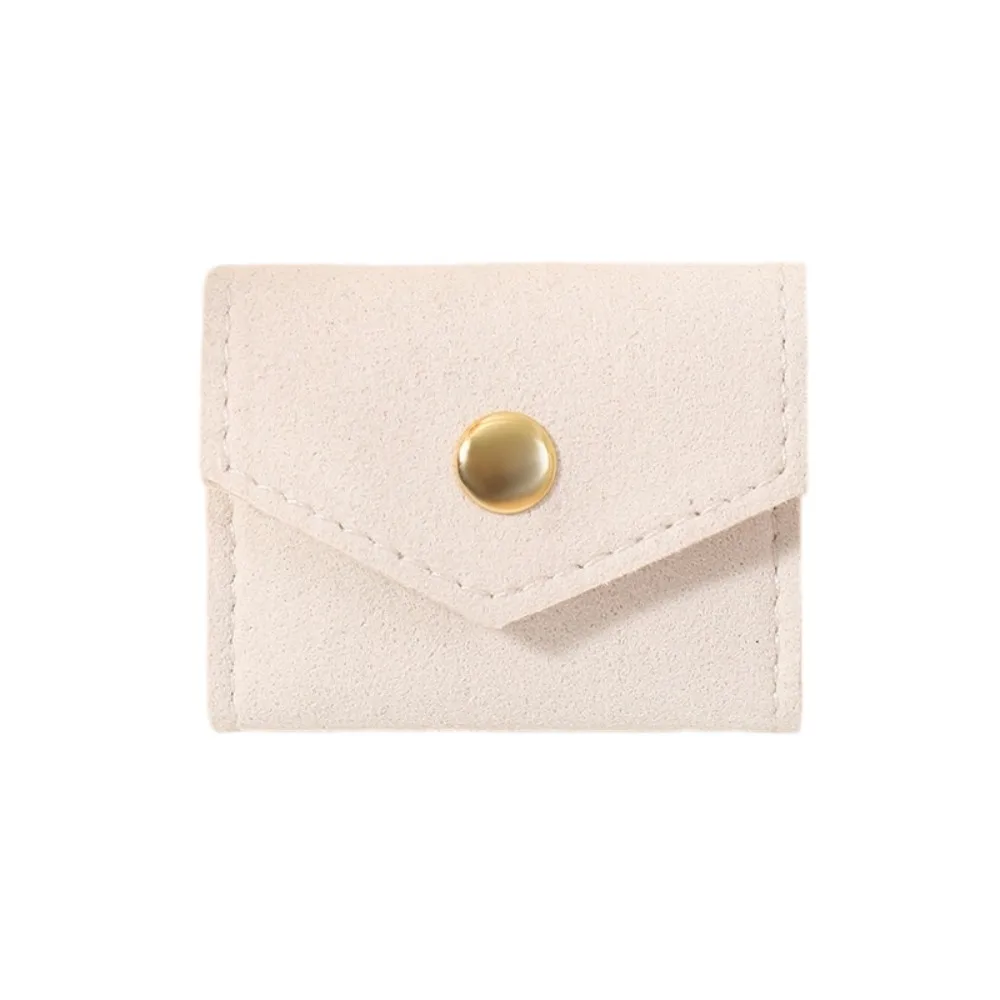 Microfiber Velvet Mini Jewelry Display Bag Small Container Necklace Ring Packing Bag Storage Case Solid Color Earrings Organizer