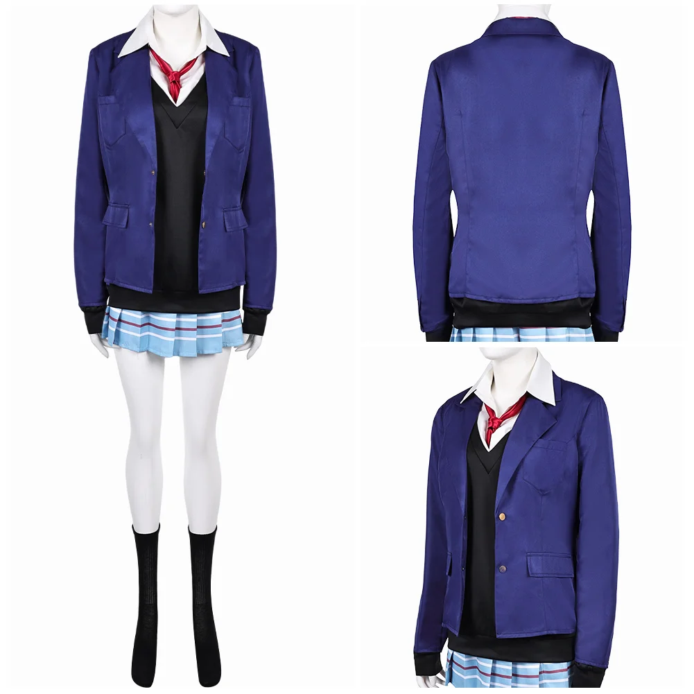 Uniforme de Kitagawa Marin para mujer adulta, disfraz de Cosplay, chaqueta para niñas, abrigo, calcetín, falda, corbata, Putfits, traje de Carnaval de Halloween