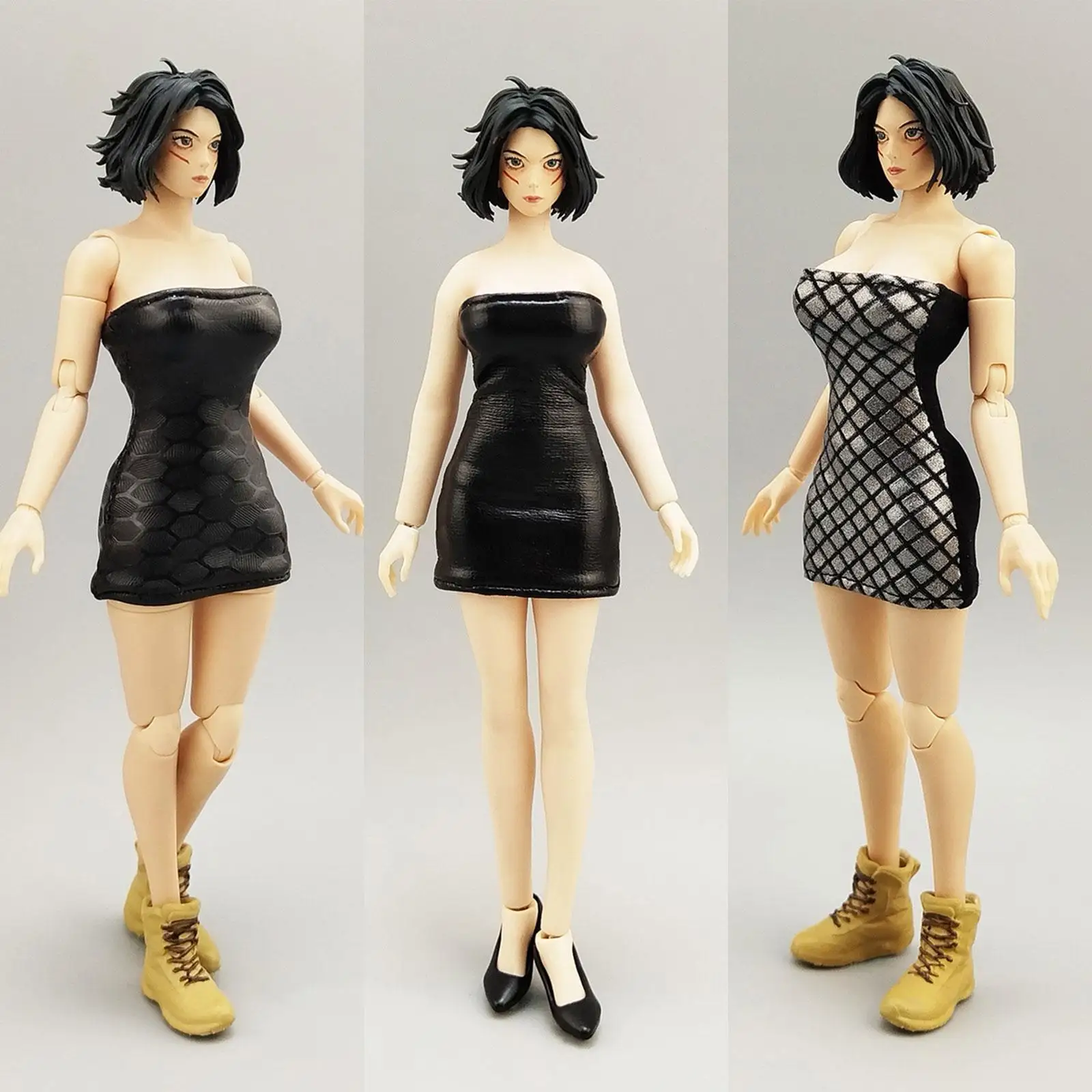 1/12 Scale Female Clothes Figure Clothing Accessories for Collectors Crafts for 6inch Action Figure Multifunctional Dress