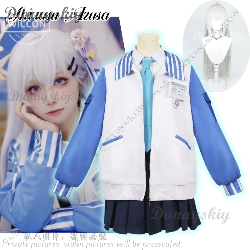 Shirasu Azusa New Role Play Daily Outfit Halloween Costume Blue Archive Christmas Comic-Con Anime Game Woman Disguise Kawaii