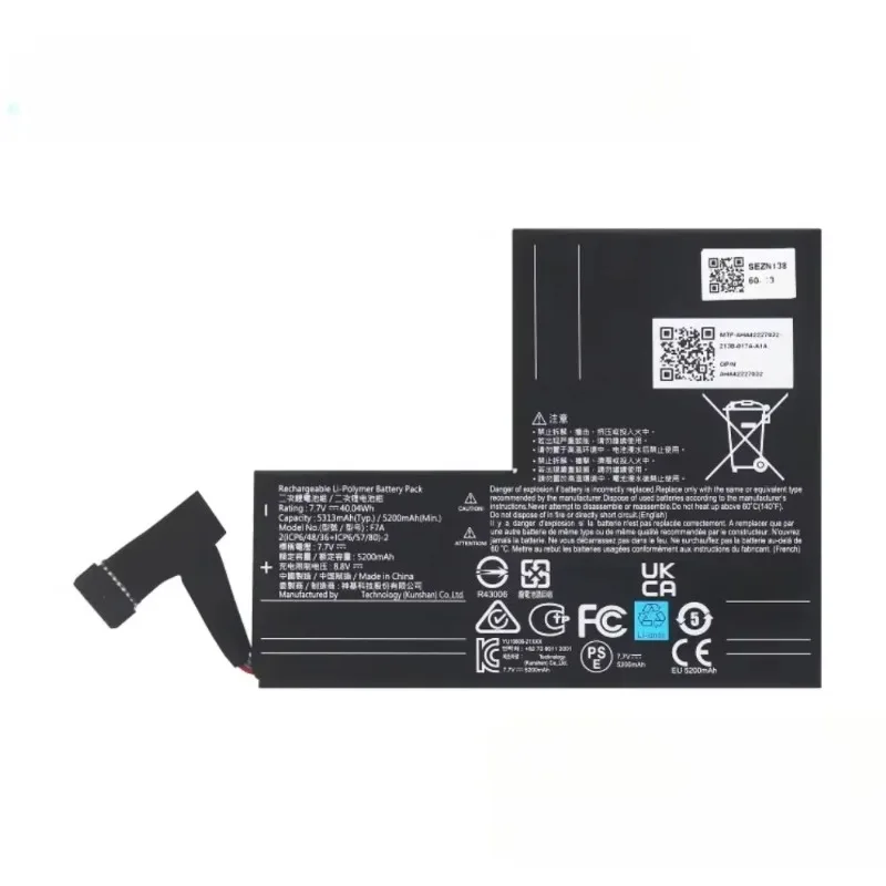 53WH  F7A F7G  Battery For Steam Deck LCD / OLED Handheld Gamepad Controller Rechargeable Batteries Accessories