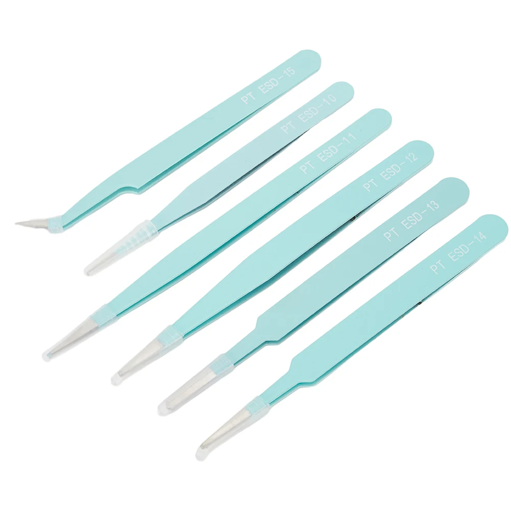

Brand New Tweezers Tweezers Kit PT.ESD-10 PT.ESD-11 PT.ESD-12 Pink Purple Stainless Steel 1.0MM Fit All Purposes
