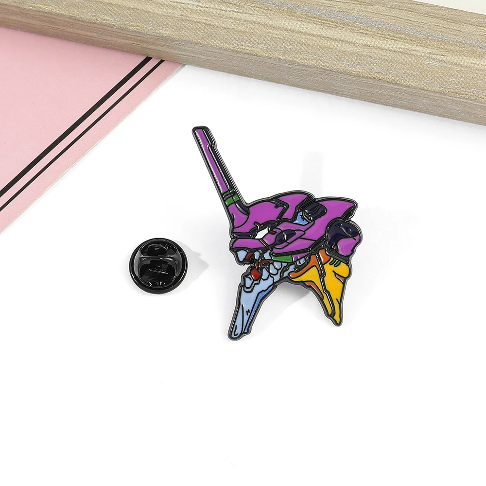 Berserk First Machine EVA-01 Brooch Anime Badge Fashion Enamel Pin Clothing Hat Accessories Popular Accessories Gift