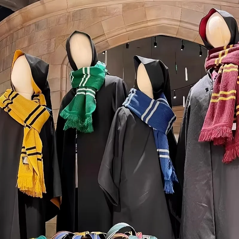 New Harried Potter Kids Adult Gryffindor Long Scarf Ravencla Hermione Slytherin Hufflepuff  Scarf Warm Unisex Birthday Gift